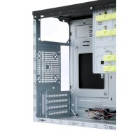 Chieftec HT-01B-OP, Mini Tower, PC, Schwarz, micro ATX, Aluminium, Heimbüro