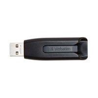Verbatim V3 - USB 3.0-Stick 128 GB - Schwarz, 128 GB, USB Typ-A, 3.2 Gen 1 (3.1 Gen 1), 80 MB/s, Dia, Schwarz