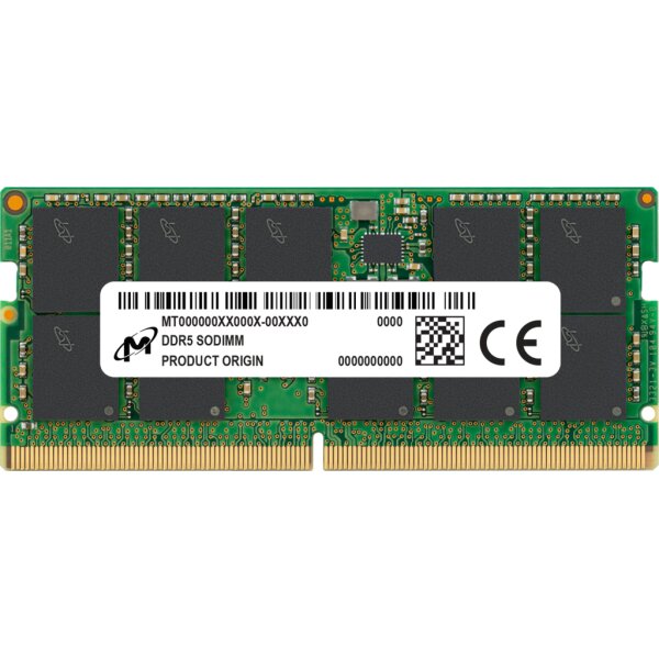 Micron MTC20C2085S1TC48BR, 32 GB, 1 x 32 GB, DDR5, 4800 MHz, 262-pin SO-DIMM