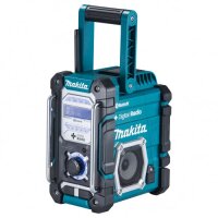 Makita DMR112, 87,5 - 108 MHz, 4,9 W, Schwarz, Türkis, Tasten, IP64, 4,9 kg