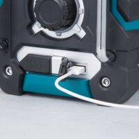 Makita DMR112, 87,5 - 108 MHz, 4,9 W, Schwarz, Türkis, Tasten, IP64, 4,9 kg