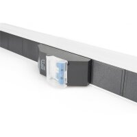 DIGITUS Steckdosenleiste mit Aluminiumprofil und integriertem Leistungsschutzschalter, 18-fach-Schutzkontaktsteckdose