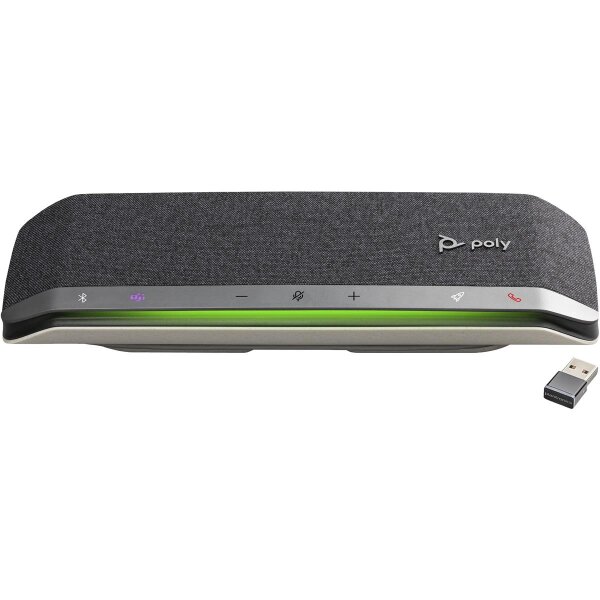 Poly HP Poly Sync 40 USB-A USB-C Freisprecheinrichtung - PC - Silber - 1,05 m - IP64 - Windows 10 - 100 - 7800 Hz