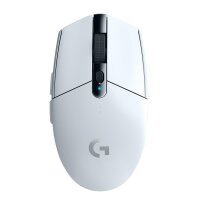 Logitech G G305, rechts, Optisch, RF Wireless + Bluetooth, 12000 DPI, 1 ms, Weiß