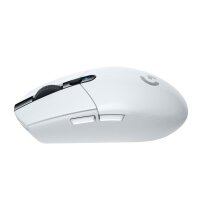 Logitech G G305, rechts, Optisch, RF Wireless + Bluetooth, 12000 DPI, 1 ms, Weiß