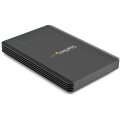 StarTech.com 4 Bay Thunderbolt 3™ NVMe Gehäuse - für M.2 NVMe SSD Laufwerke - 1x DisplayPort Video/ 2x TB3 Downstream Ports - 40Gbit/s - 72W Stromversorgung - Externes Festplattengehäuse - SSD-Gehäuse - M.2 - M.2 - 40 Gbit/s - USB Anschluss - Schwar