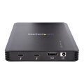 StarTech.com 4 Bay Thunderbolt 3™ NVMe Gehäuse - für M.2 NVMe SSD Laufwerke - 1x DisplayPort Video/ 2x TB3 Downstream Ports - 40Gbit/s - 72W Stromversorgung - Externes Festplattengehäuse - SSD-Gehäuse - M.2 - M.2 - 40 Gbit/s - USB Anschluss - Schwar