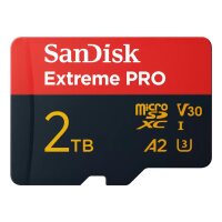 SanDisk Extreme PRO, 2 TB, MicroSDXC, Klasse 10, UHS-I,...