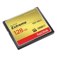 SanDisk CF Extreme 128GB, 128 GB, Kompaktflash, 120 MB/s, 85 MB/s, Schwarz