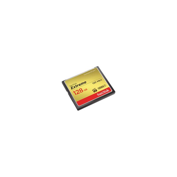 SanDisk CF Extreme 128GB - 128 GB - Kompaktflash - 120 MB/s - 85 MB/s - Schwarz