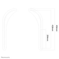 Neomounts Soundbar Halterung, Wand, 15 kg, Stahl,...