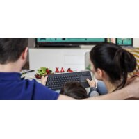 Logitech K400 Plus Tv, Mini, Kabellos, RF Wireless,...
