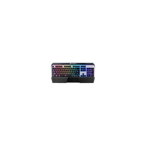 Cougar Gaming Attack X3 RGB - Full-size (100%) - USB - Mechanischer Switch - QWERTZ - RGB-LED - Schwarz - Silber