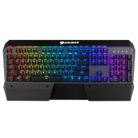 Compucase COUGAR Gaming AttackX3 RGB, Volle Größe (100%), Kabelgebunden, USB, Mechanischer Switch, RGB-LED, Schwarz