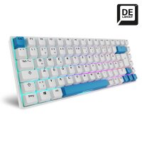 Sharkoon SKILLER SGK50 S3 PBT, Kabelgebunden, USB, Mechanischer Switch, QWERTZ, RGB-LED, Weiß