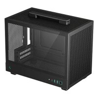 Deepcool CH160, Small Form Factor (SFF), PC, Schwarz, Mini-ITX, ABS, SPCC, Gehärtetes Glas, 17,2 cm