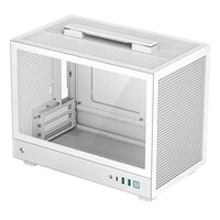 Deepcool CH160 WH, Small Form Factor (SFF), PC, Weiß, Mini-ITX, ABS, SPCC, Gehärtetes Glas, 17,2 cm