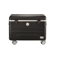 PARAT Case N10, Multimedia-Wagen, Schwarz, Acrylnitril-Butadien-Styrol (ABS), Aluminium, Schaum, Laptop, 39,6 cm (15.6"), 2 Schublade(n)