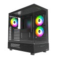 MONTECH XR, Tower, PC, Schwarz, ATX, micro ATX, Mini-ITX, 17,5 cm, 42 cm