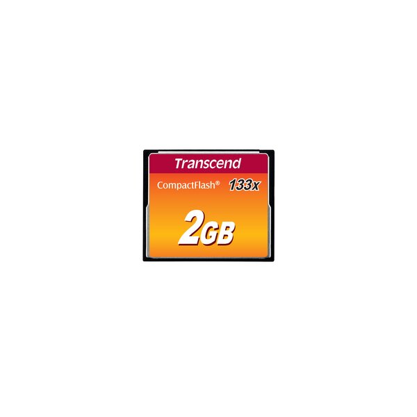 Transcend TS2GCF133 - 2 GB - Kompaktflash - MLC - 50 MB/s - 20 MB/s - Schwarz