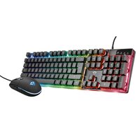 Trust GXT 838 Azor - Volle Größe (100%) - Kabelgebunden - USB - RGB-LED - Schwarz - Maus enthalten