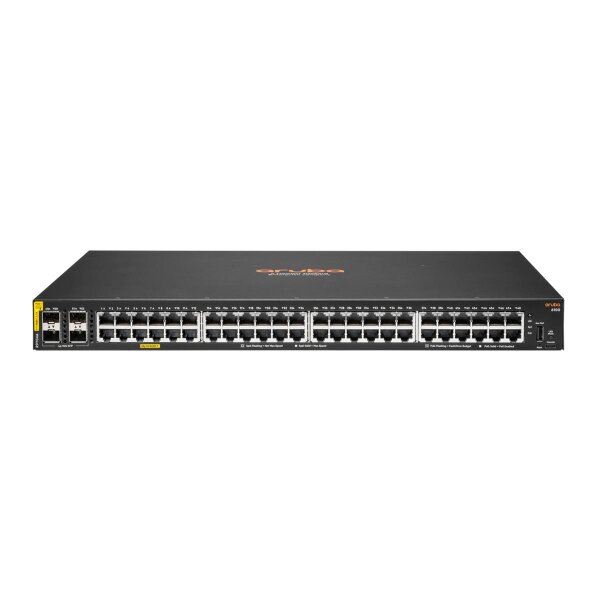 HPE Networking CX 6100 48G Class4 PoE 4SFP+ 740W - Managed - L3 - Gigabit Ethernet (10/100/1000) - Power over Ethernet (PoE) - Rack-Einbau - Wandmontage