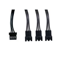Alphacool 18602 - 0,6 m - 3-polig - Gerade - Gerade - Schwarz - 18 g