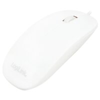LogiLink ID0062, Optisch, USB Typ-A, 1000 DPI, Weiß
