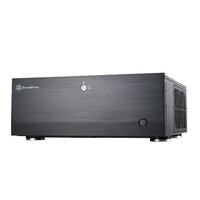 SilverStone Grandia GD07, HTPC, PC, Schwarz, ATX, EATX, micro ATX, SSI CEB, SSI EEB, Aluminium, Stahl, Heimbüro