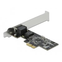 Delock PCI Express x1 Karte 1 x RJ45 2,5 Gigabit LAN RTL8125 - Eingebaut - Kabelgebunden - PCI Express - Ethernet - 2500 Mbit/s