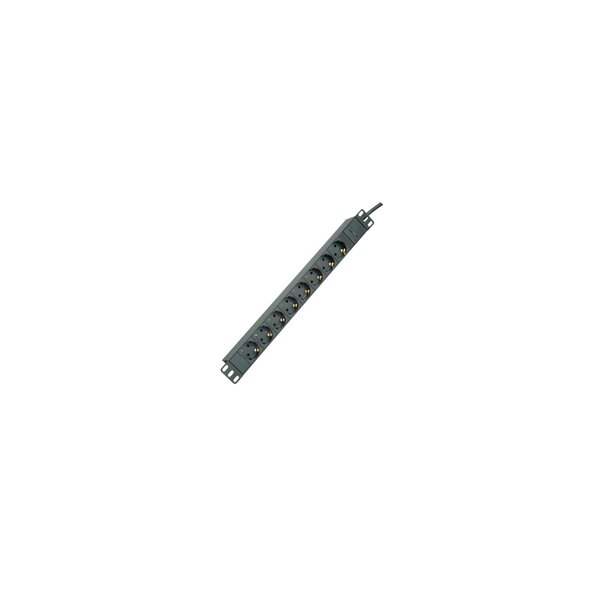 ROLINE 19.07.1623 Innenraum 8AC outlet(s) 2m Schwarz Verlängerungskabel