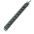 ROLINE 19.07.1623 Innenraum 8AC outlet(s) 2m Schwarz Verlängerungskabel