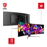 MSI MPG 491CQPDE QD-OLED, 124,5 cm (49"), 5120 x 1440 Pixel, DQHD, QD-OLED, 0,03 ms, Schwarz