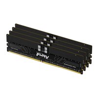 Kingston FURY 64GB 6400MT/s DDR5 ECC Reg CL32 DIMM (4er-Kit) Renegade Pro EXPO - 64 GB - 4 x 16 GB - DDR5 - 288-pin DIMM - Schwarz