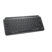 Logitech MX Keys Mini, Mini, Kabellos, RF Wireless + Bluetooth, Scherenschalter, QWERTY, Graphit