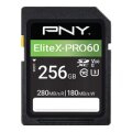 PNY EliteX-PRO60 - 256 GB - SDXC - Klasse 10 - UHS-II - 280 MB/s - 180 MB/s