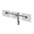 Iiyama Einfacher und funktioneller Dreifach-Desktop-Arm - Klemme - 30 kg - 25,4 cm (10") - 68,6 cm (27") - 100 x 100 mm - Schwarz