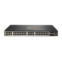 HPE Networking CX 6300M 48-port Smart Rate 1/2.5/5GbE Class 6 PoE and 4-port SFP56 Switch - Managed - L3 - Power over Ethernet (PoE) - Rack-Einbau - 1U