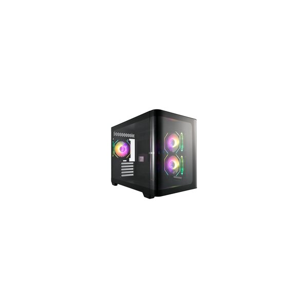 FSP Geh Mini S380 BA Micro-ATX/M-ITX/ARGB o.N. Black retail - Tower - ATX