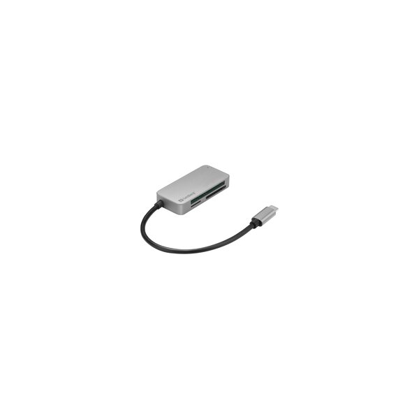 SANDBERG 136-38 - CF - MMC - MicroSD (TransFlash) - SD - SDHC - SDXC - xD - Schwarz - USB 3.2 Gen 1 (3.1 Gen 1) Type-C - 1 Stück(e) - 82 mm - 23 mm