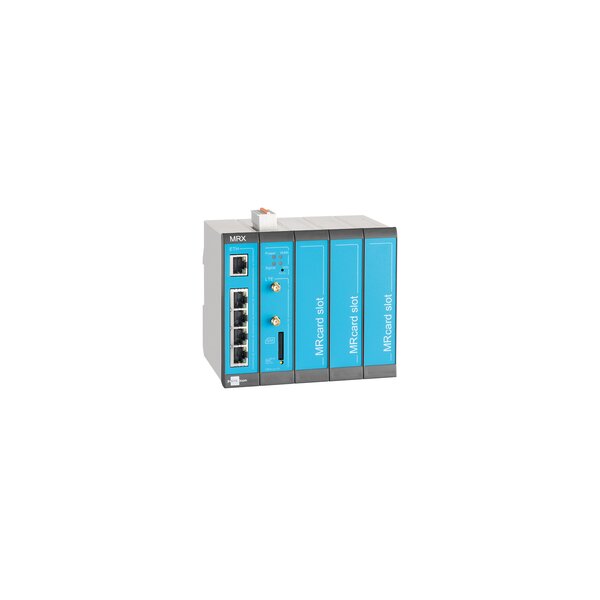 Insys Microelectronics icom MRX5 LTE - mod. LTE-Router - Ethernet-WAN - Schnelles Ethernet - SIM-Karten-Slot - Blau - Grau