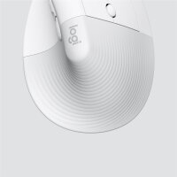 Logitech Lift for Business, rechts, Vertikale Ausführung, Optisch, RF Wireless + Bluetooth, 4000 DPI, Weiß