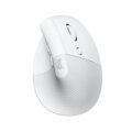 Logitech Lift for Business - rechts - Vertikale Ausführung - Optisch - RF Wireless + Bluetooth - 4000 DPI - Weiß