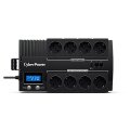 CyberPower Systems CyberPower BR700ELCD Line-Interactive USV 700VA/420W LCD - AVR - USB (HID) - RJ45 Lan Protection - Ausgang (4+4) Schuko - USB Ladegerät - Line-Interaktiv - 0,7 kVA - 420 W - Sine - 165 V - 290 V