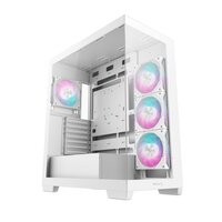 Deepcool CG580 4F weiss Tempered Glass x 2 - Midi/Minitower - ATX