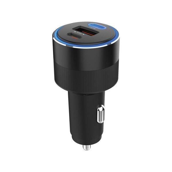 SANDBERG Car Charger 3in1 130W USB-C PD, Auto, Zigarettenanzünder, 20 V, Schwarz