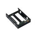 QNAP QDA-A2AR - HDD / SSD-Gehäuse - 2.5" - Serial ATA III - 6 Gbit/s - Schwarz