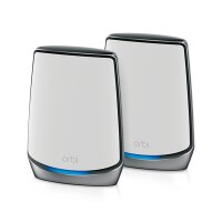 Netgear RBK852 Dual-Band (2,4 GHz/5 GHz) Wi-Fi 6 (802.11ax) Schwarz, Grau 4 Intern, Grau, Weiß, Intern, Aktivität, LAN, Link, Leistung, System, WAN, WLAN, Mit kugelförmiger Richtcharakteristik, 350 m², Tri-Band (2,4 GHz / 5 GHz / 5 GHz)