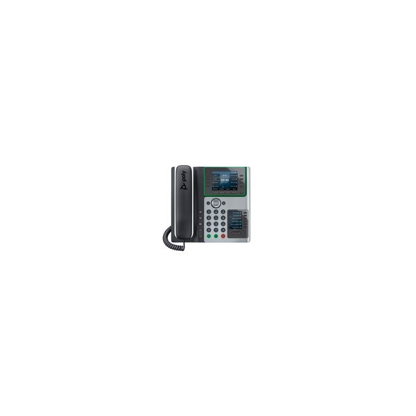 Poly Edge E450 IP Telefon und PoE-fähig - IP-Telefon - Schwarz - Kabelgebundenes Mobilteil - 8 Zeilen - IPS - 8,89 cm (3.5")