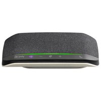 HP POLY Sync 10 Freisprecheinrichtung, für Microsoft Teams zertifiziert, PC, Silber, 0,715 m, IP64, Windows 10, 100 - 7800 Hz